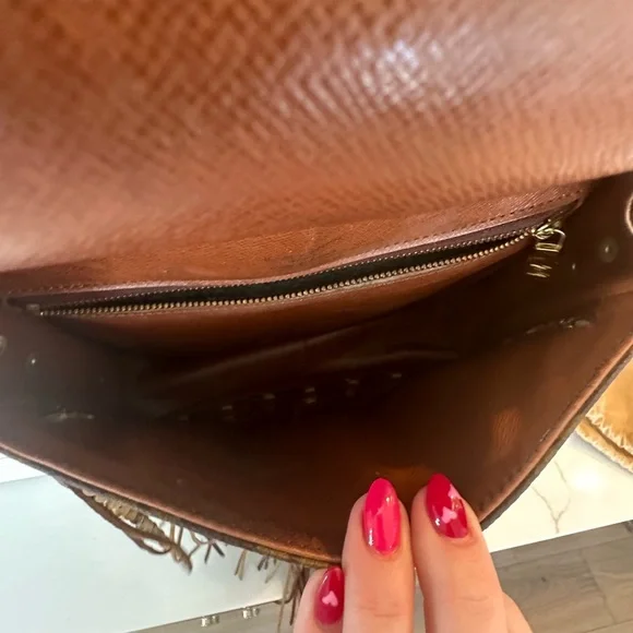 Vintage boho bag, World Traveler in dirty blonde - Picture 7 of 12